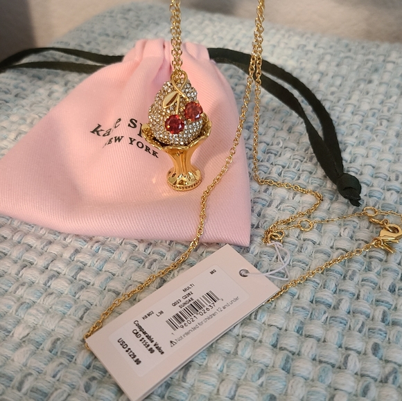 NWT - Kate Spade🍦Ice Cream Sundae Necklace - Picture 2 of 11